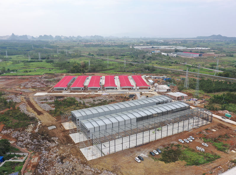 Proyek pembibitan ayam petelur rantai industri lengkap Guigang Tongfa dengan kapasitas 3,6 juta ekor.